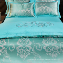 Комплект постельного белья для гостиницы из 100% хлопка с жаккардовым покрытием оптом